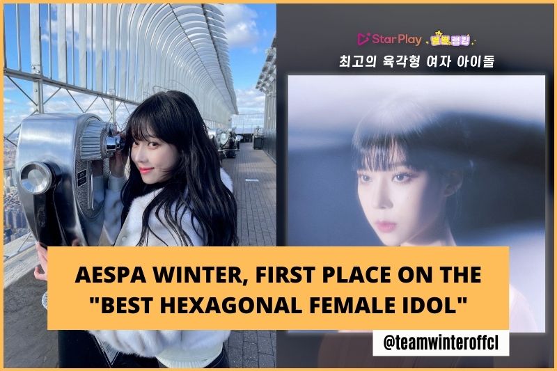 aespa Winter, first place on the “Best Hexagonal Female Idol”